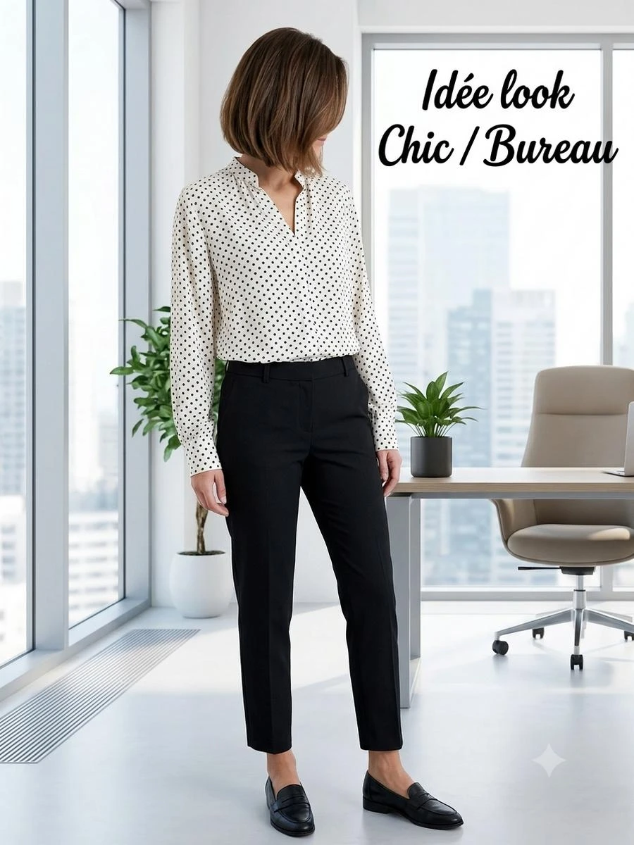 🤍Blusa fluida blanca con lunares negros H&M - Talla 42🕶️ – photo 5